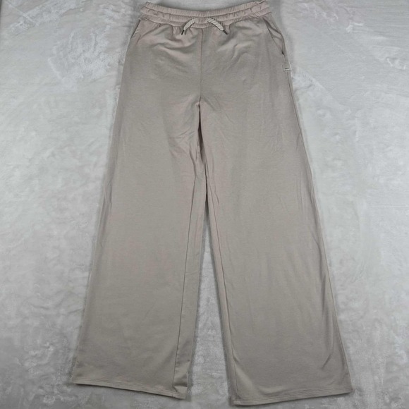 Vuori Pants - Vuori Halo Essential Wide Leg Pants Women's Medium Beige Drawstring Dreamknit